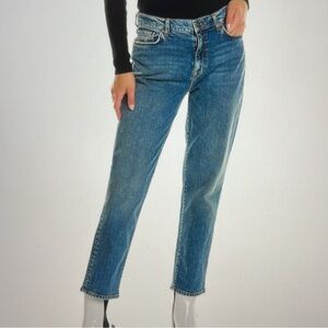 Current/Elliot Original Boyfriend Jeans Vetiver Blue Size 25 New with Tags